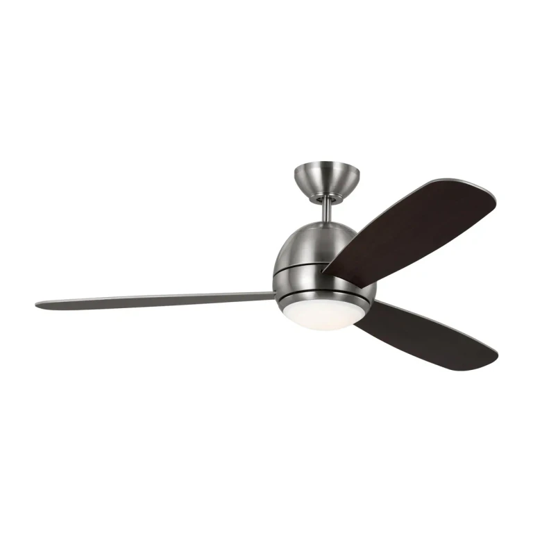 Brushed Steel 52" Ceiling Fan from the Orbis Collection