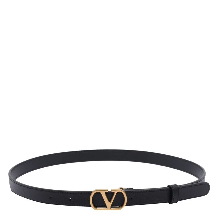 Valentino Garavani Belts Black Calf Leather - Women