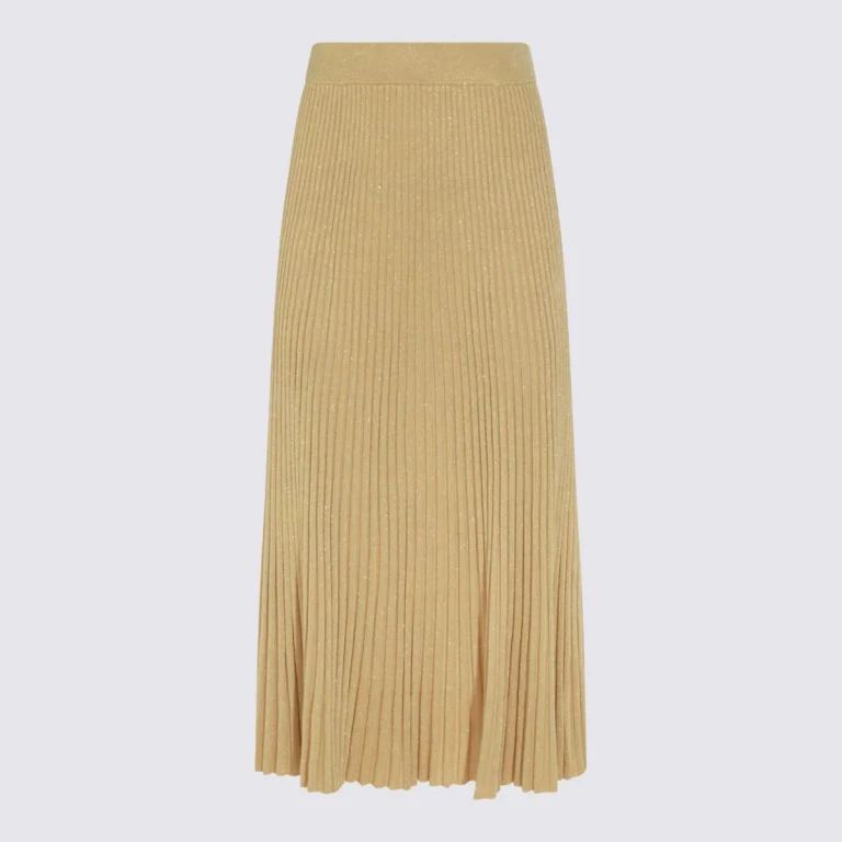 Skirt Woman color Gold (8721SS261METGLD)