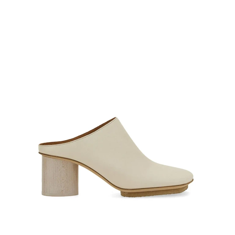 Uma Wang Mules - Blanc