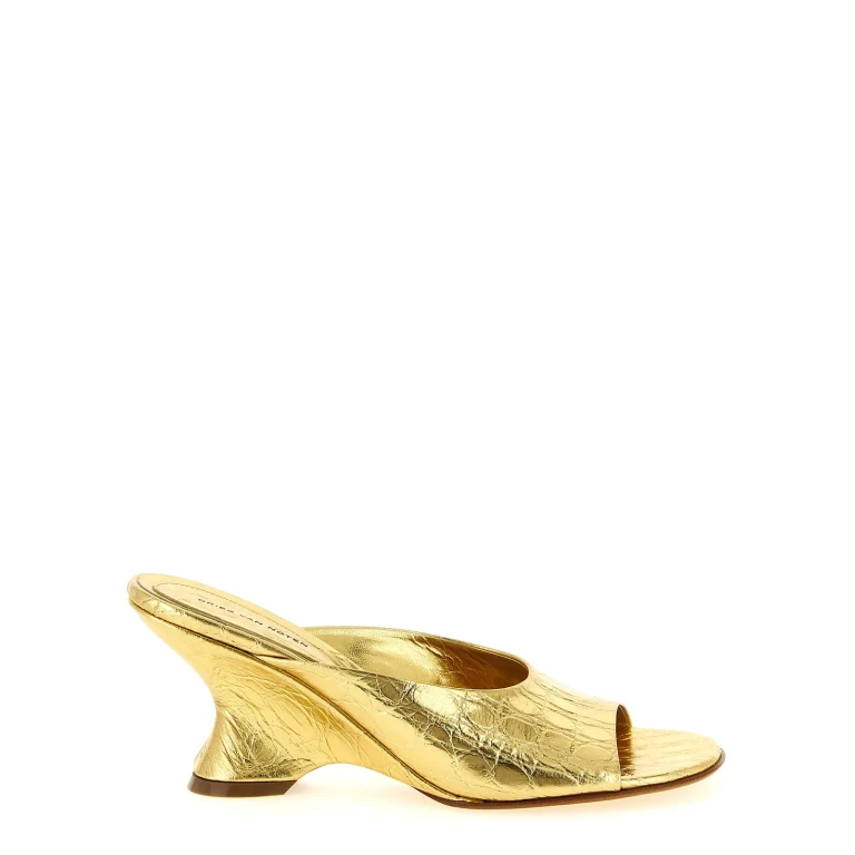Dries Van Noten Curved Wedge Mules