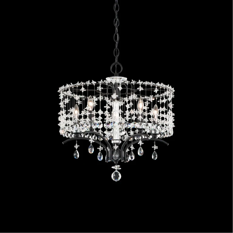 Bella Rose 5-Light Chandelier in White