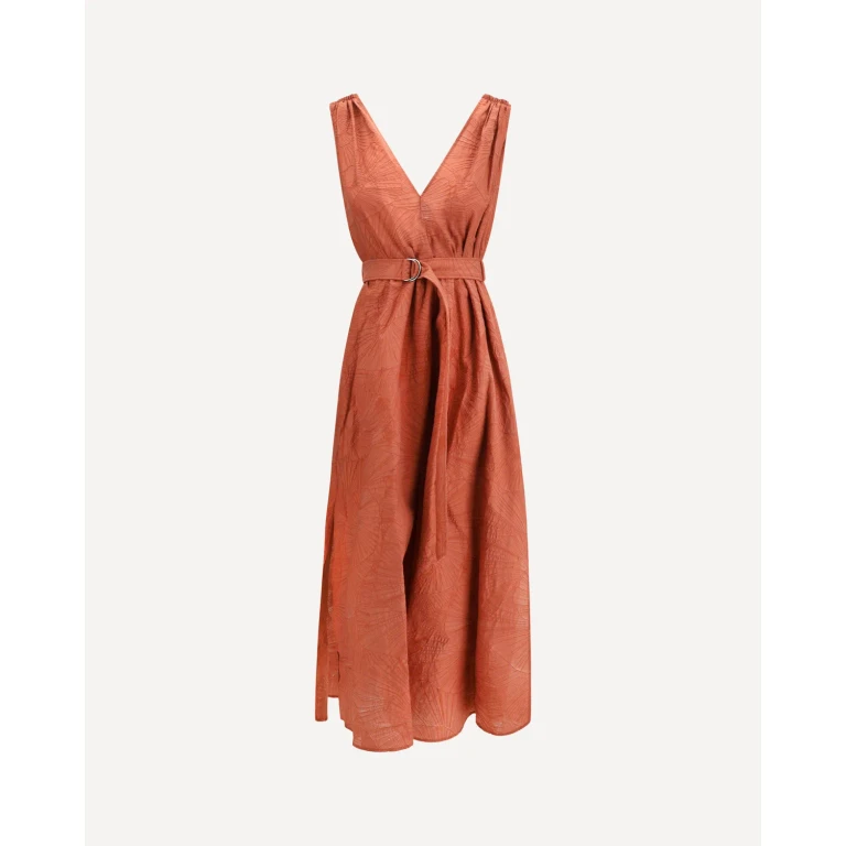 Brunello Cucinelli 女士花卉图案中长连衣裙 (L码)