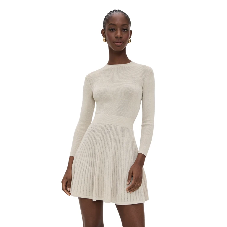 Shoshanna Birdie Dress Champagne L