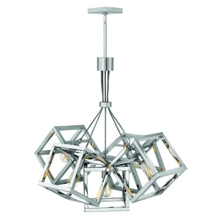 Fredrick Ramond Ensemble 5-Light Pendant In Polished Nickel*