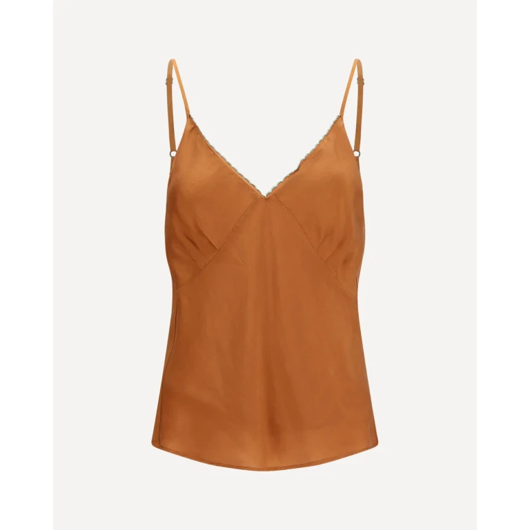 FORTE_FORTE Short embroidered habotai silk Top Female II