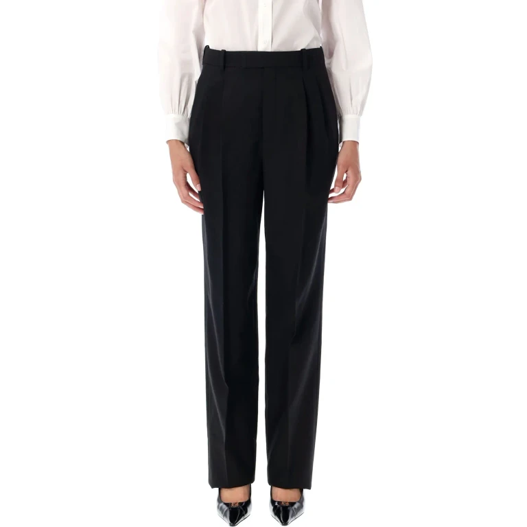 Saint Laurent High Waisted Wool Pants
