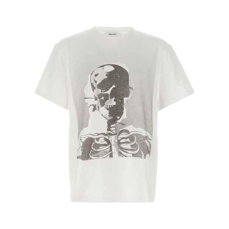 Alexander McQueen Bicolor Cotton T-Shirt - Men