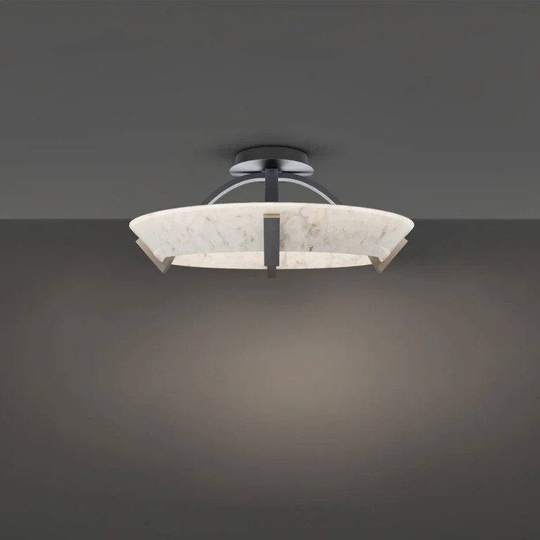 Antique Nickel LED Flush Mount from the Copa Collection