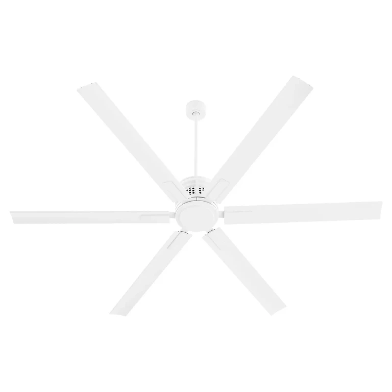 Studio White 80" Ceiling Fan from the Zeus Collection