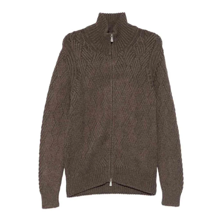 Barba Napoli Cardigan - Marron Foncé