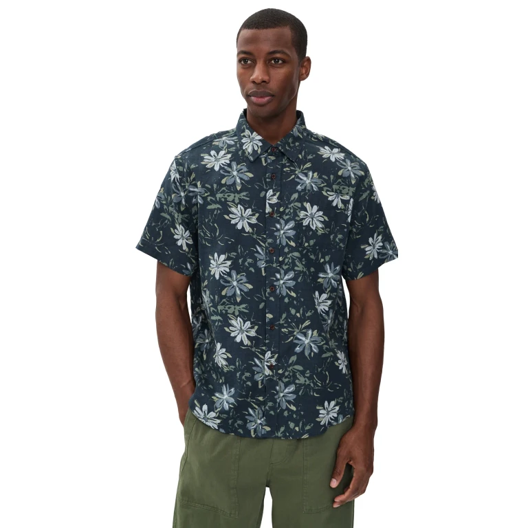 Katin Petals Shirt Sea Storm L