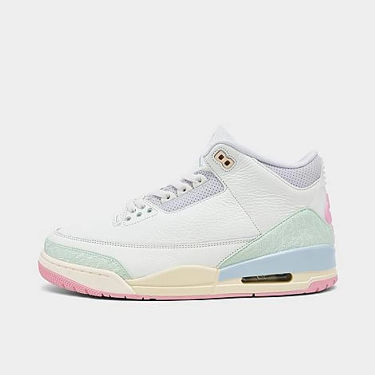 Jordan Men's Air Retro 3 Basketball Shoes in Sail/Jade Aura/Aura Size: 7.5