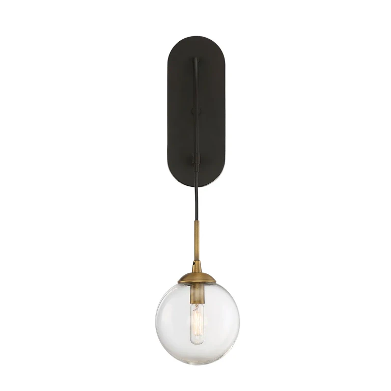 Savoy House Fulton Wall Sconce in English Bronze & Warm Brass - 9-5005-1-79