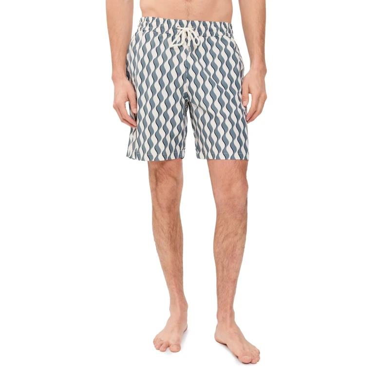 Frescobol Carioca Santos Swim Shorts 7.5 Coastal Blue M