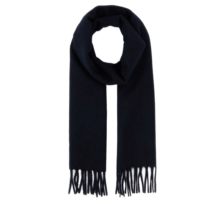 Prada 午夜蓝羊绒围巾