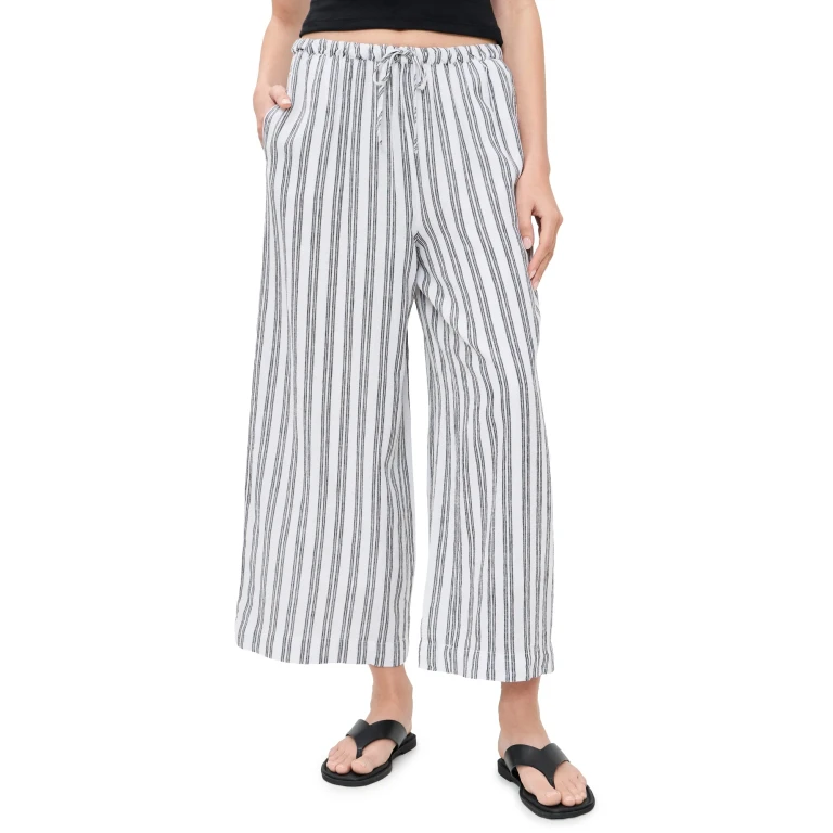 Z Supply Perfect Striped Pants White XS