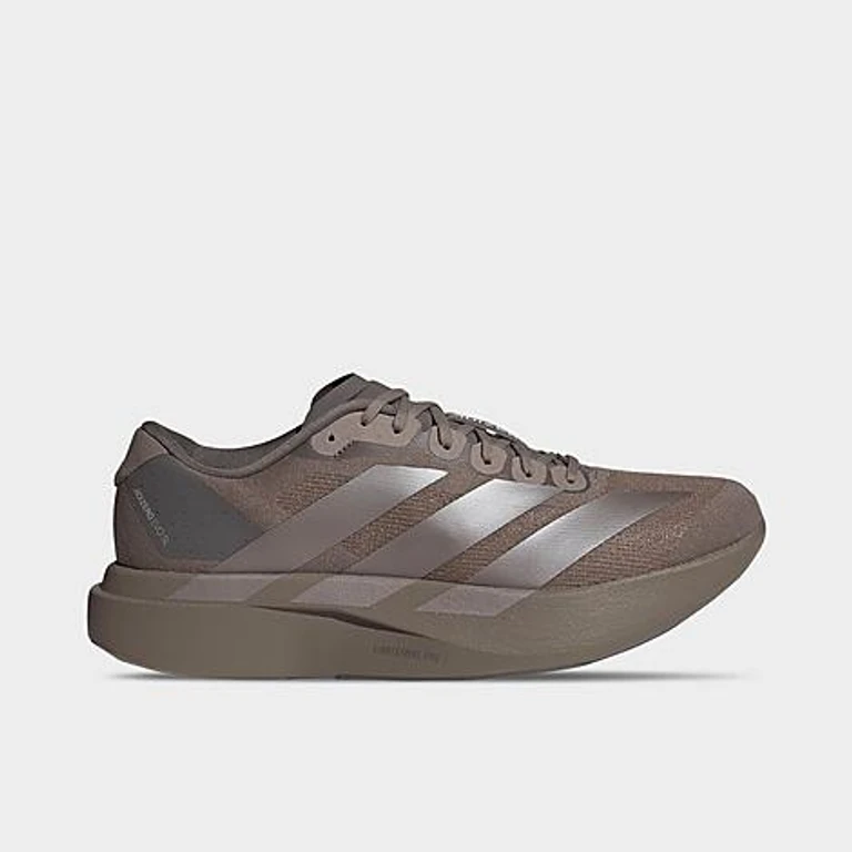 adidas Men's Adizero EVO SL Running Shoes in Charcoal/Coffee Metallic/Aurora Black Size: 7.5