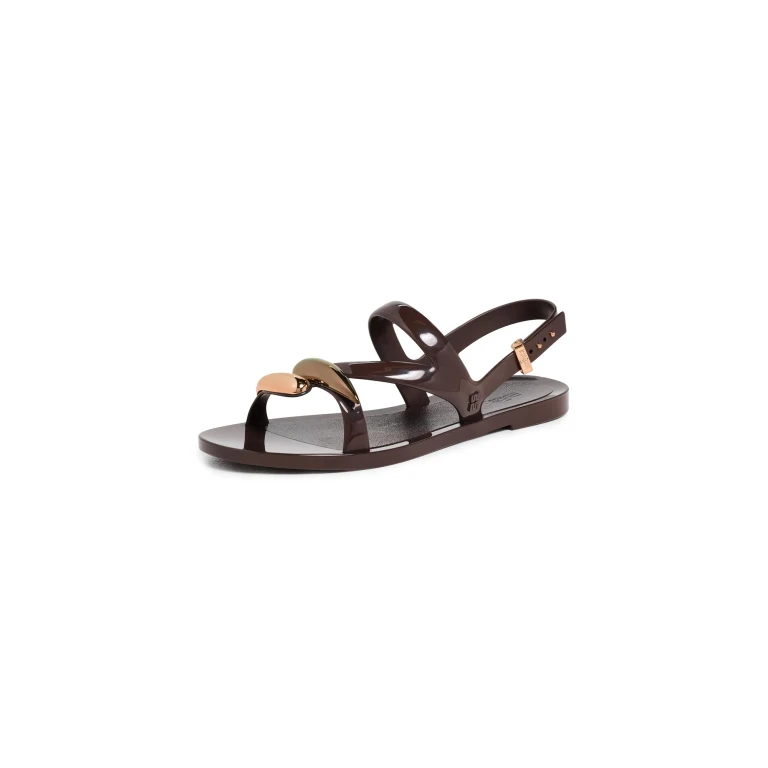 Melissa Melissa Iris Sandals Brown/Metallic 7