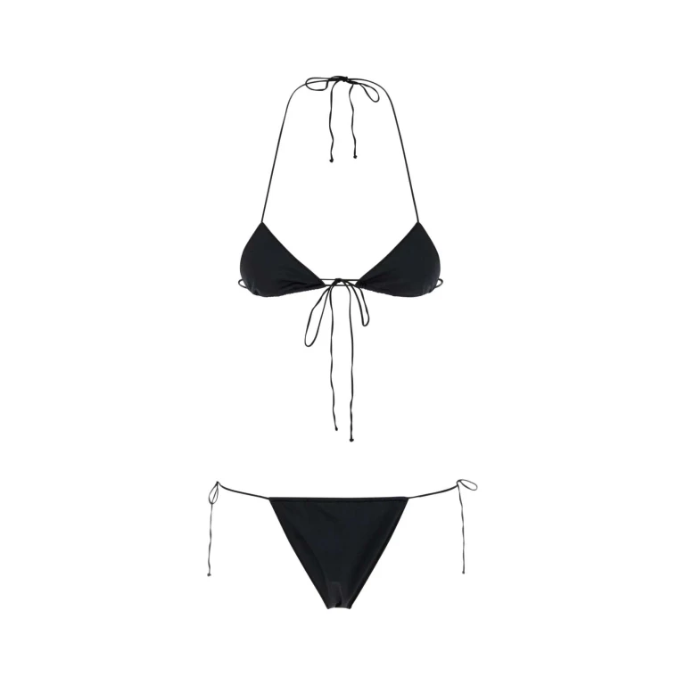 Oseree Black Stretch Nylon Bikini