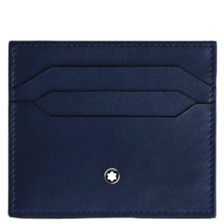 Montblanc Black And Blue Leather Card Holder