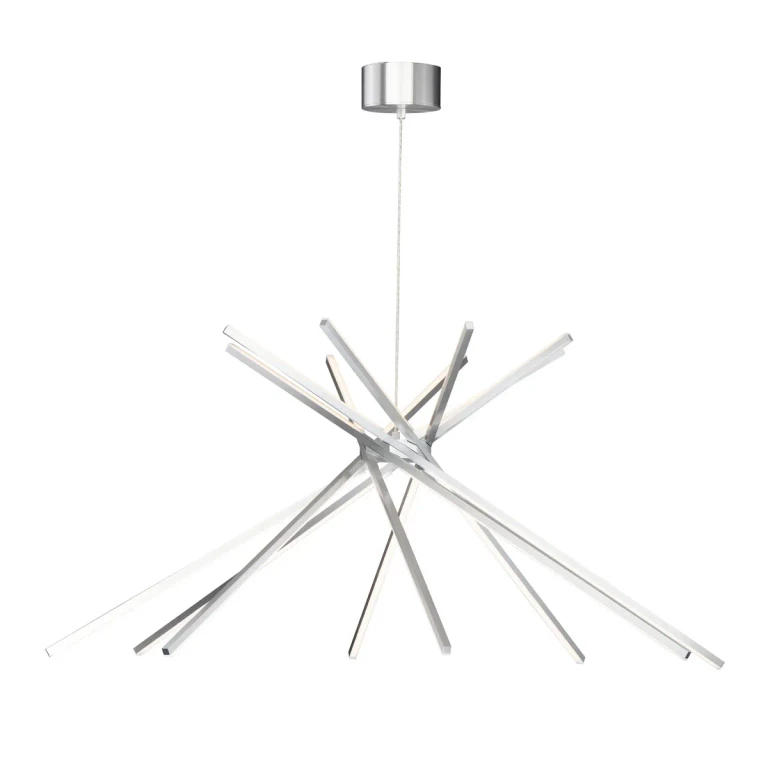 Satin Aluminum LED Pendant from the Alumilux Aster Collection