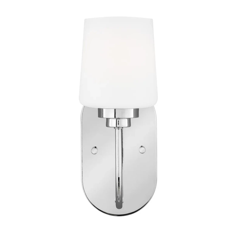 Windom 1-Light Bathroom Vanity Light Sconce in Chrome