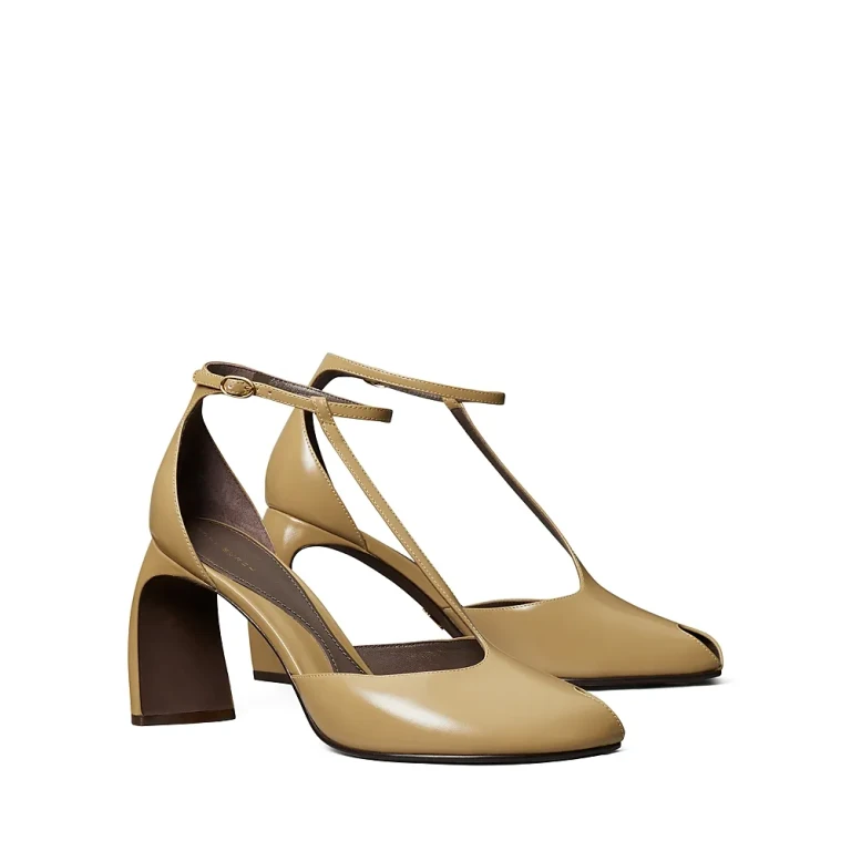 Tory Burch Damen Peep Toe T-Strap Pumps