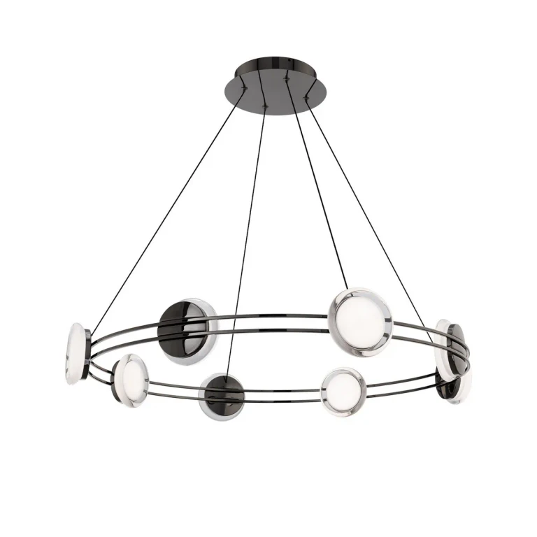 Black Chrome LED Pendant from the Bracelet Collection