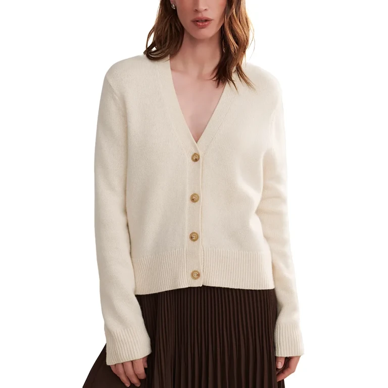 Jenni Kayne Colette Cashmere V Neck Cardigan Sweater
