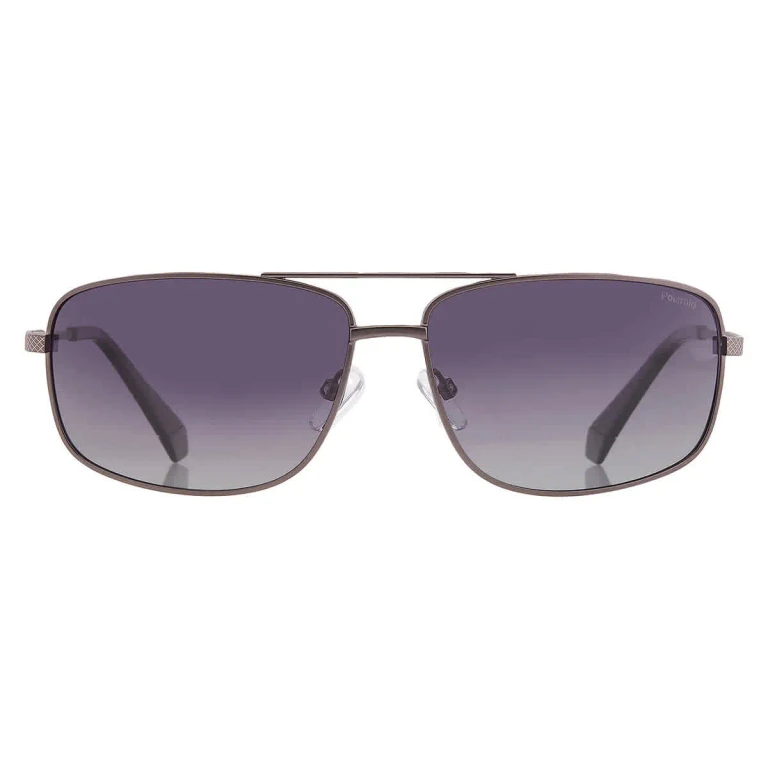 Polaroid Polarized Grey Shaded Rectangular Unisex Sunglasses PLD 2101/S 0R80/WJ 63