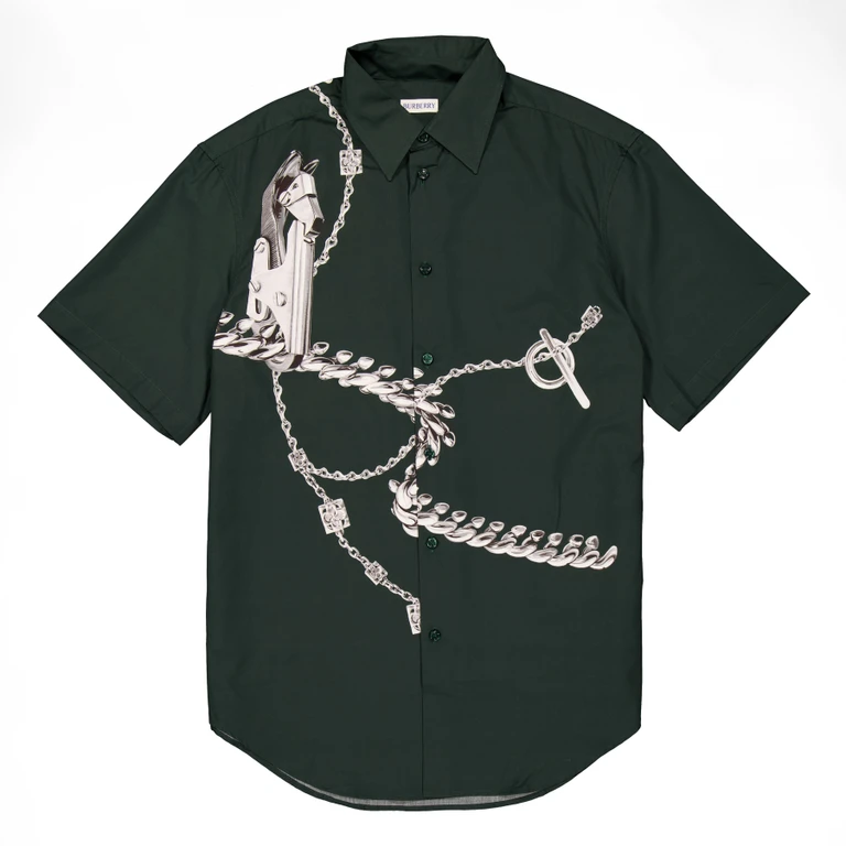 Burberry Knight Hardware Cotton Shirt