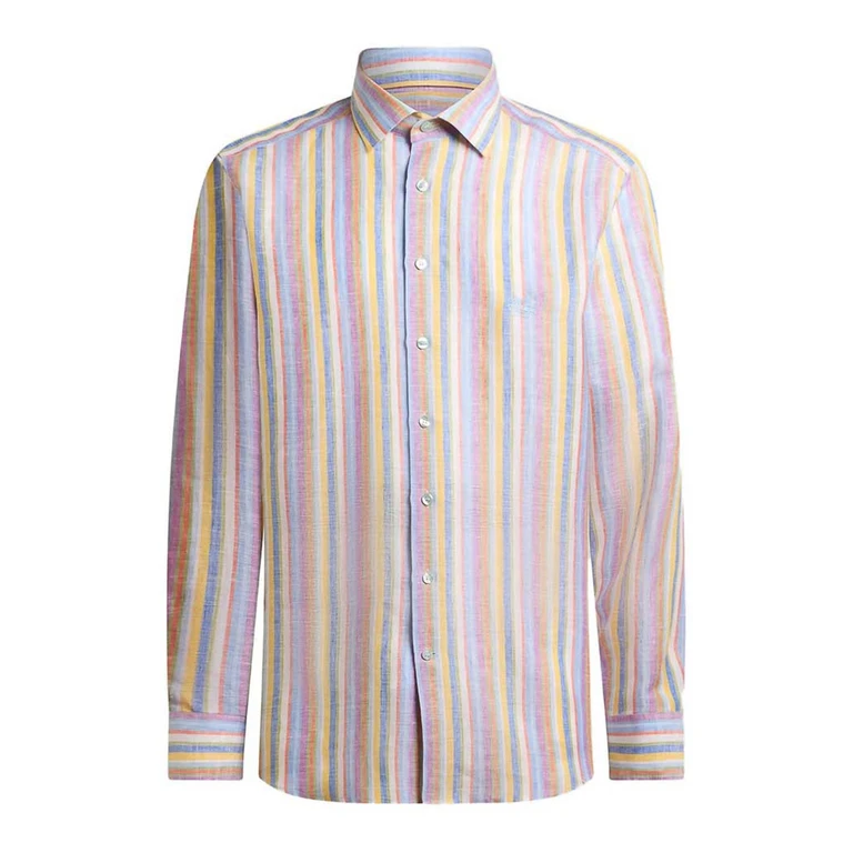 Camisa de linho às riscas Etro