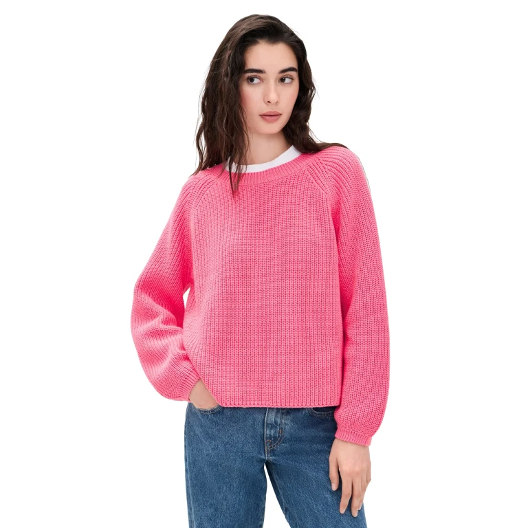 Closed Mixed Stripe Crew Neck Sweater Sky Blue L