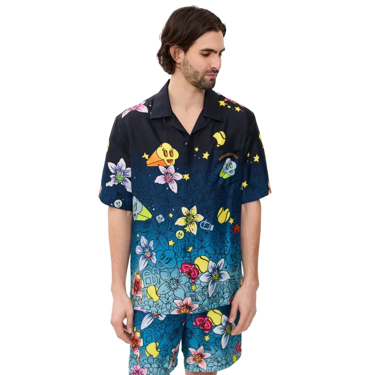 Casablanca Collage Dicones Graphiques Cuban Collar Blue M