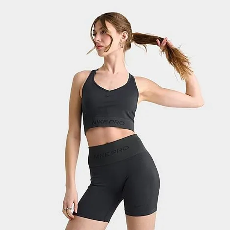 Nike Women's Pro Seamless Tank Top in Dark Smoke Grey Size: XS
