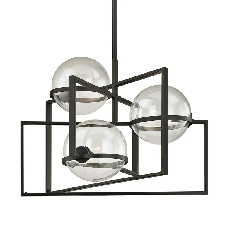 Texture Black Chandelier from the Elliot Collection