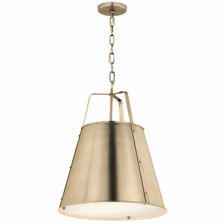 Champagne Bronze Two Light Pendant from the Etcher Collection