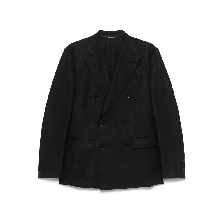 Dolce & Gabbana Double-breasted Linen Blazer