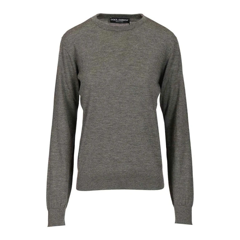 Dolce & Gabbana Pull Col Rond - Gris