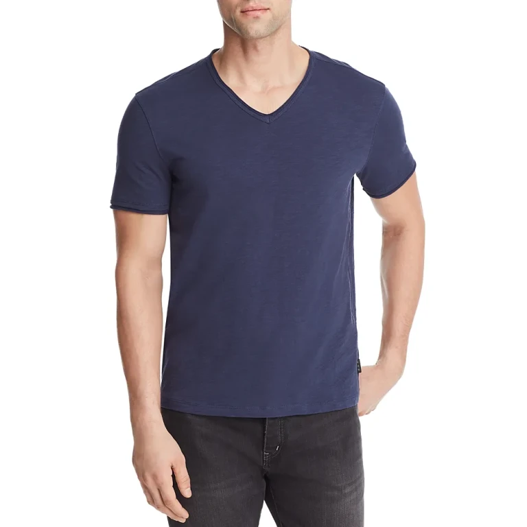 John Varvatos Star Usa Slub V-Neck Tee
