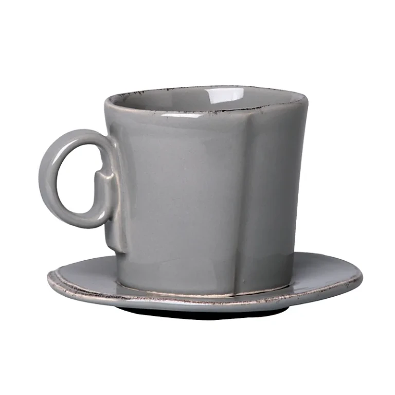Vietri Lastra Espresso Cup & Saucer