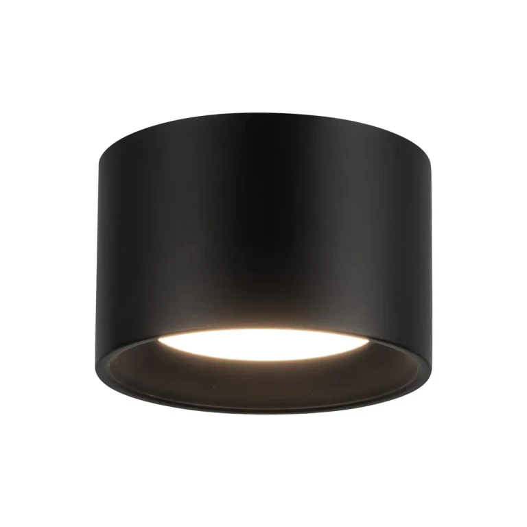 Black LED Semi-Flush Mount from the Uma Collection