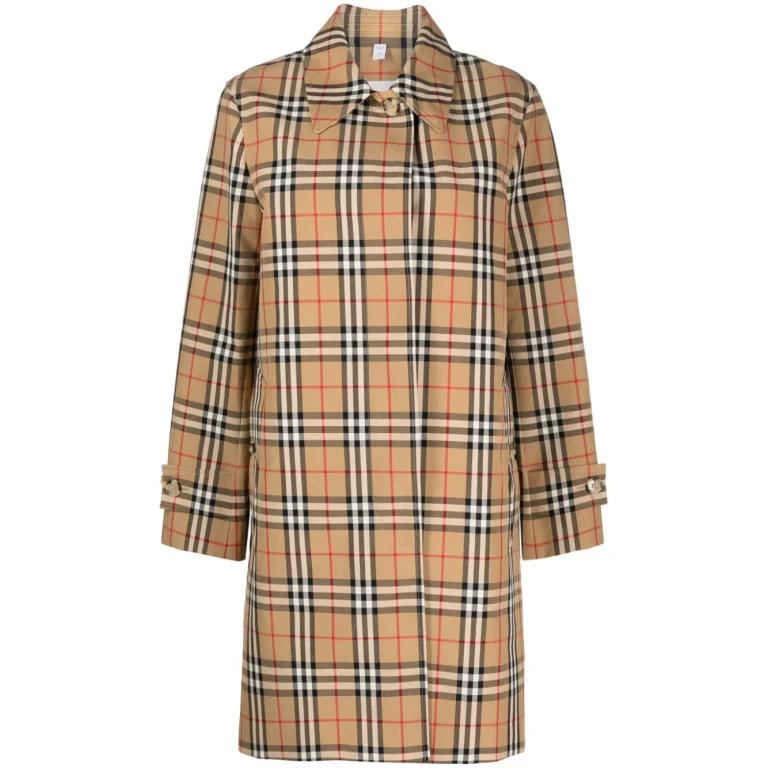 Burberry Check Motif Raincoat