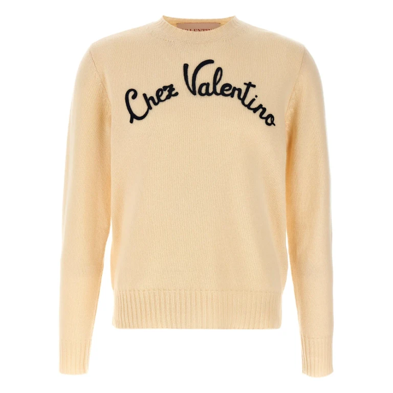 Valentino Garavani Pull Col Rond - Beige