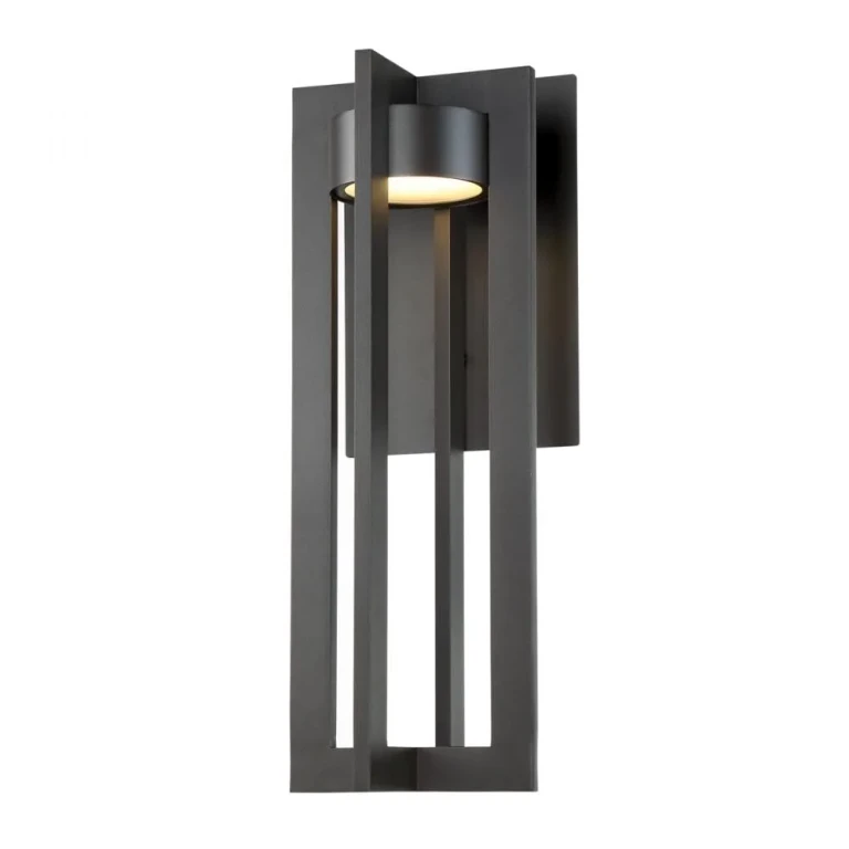 WAC Lighting 120V Chamber 1-Light LED Outdoor Wall Light in Bronze - WS-W48620-BZ