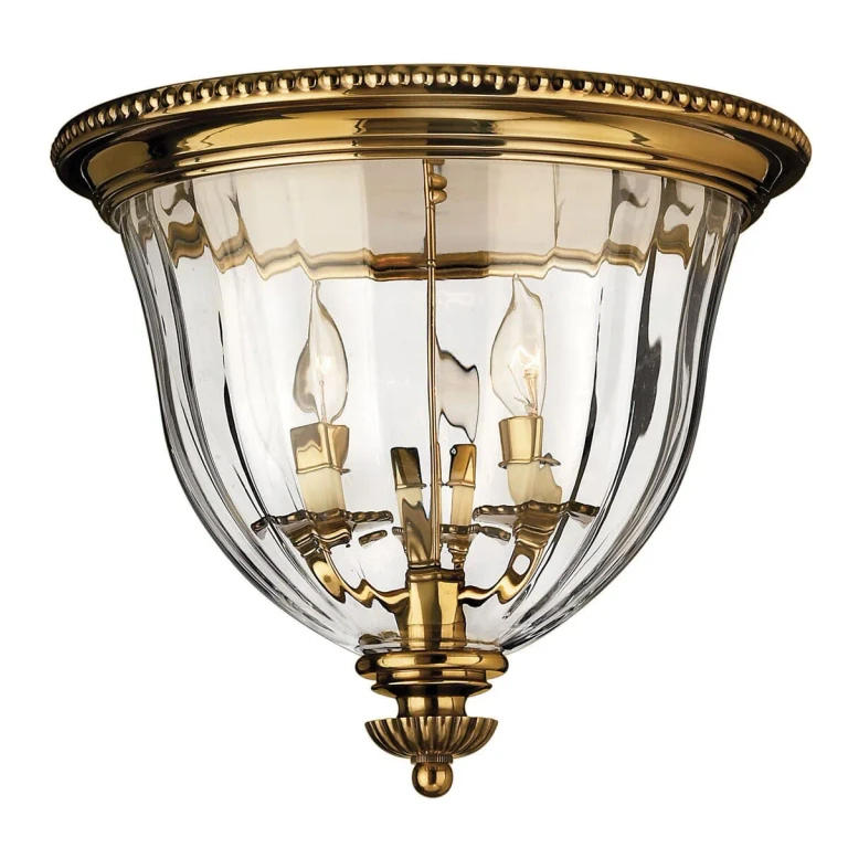 Burnished Brass LED Flush Mount from the Cambridge Collection
