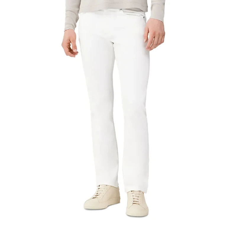 DL1961 Russell Slim Straight Fit Jeans in Whiteout White
