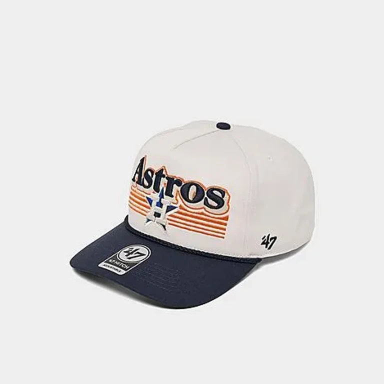 47 Brand '47 Houston Astros MLB HITCH Snapback Hat in Sandstone/Navy