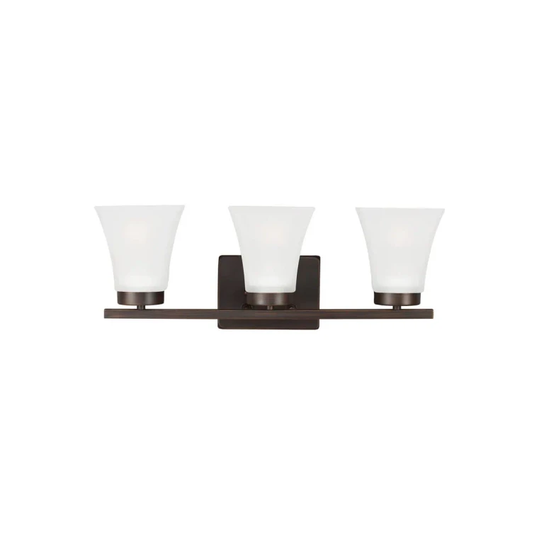 Bronze Three Light Wall Bath from the Bayfield Collection